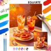 Oil Painting Digital Painting Kit Handmade Diy Painting Home Decoration painting.Summer Cocktail drinks.Strawberry donuts.Food Art.