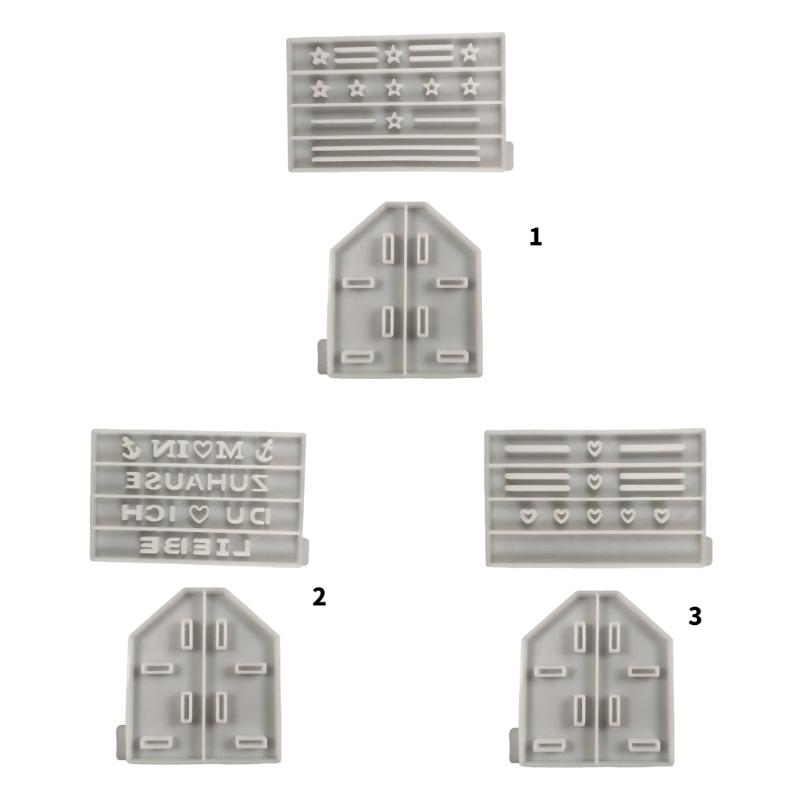 Formar för hantverk i harts med flera lager Silikonformar för hantverk Formar för sminkdisplay Silikontextur för sminkställ