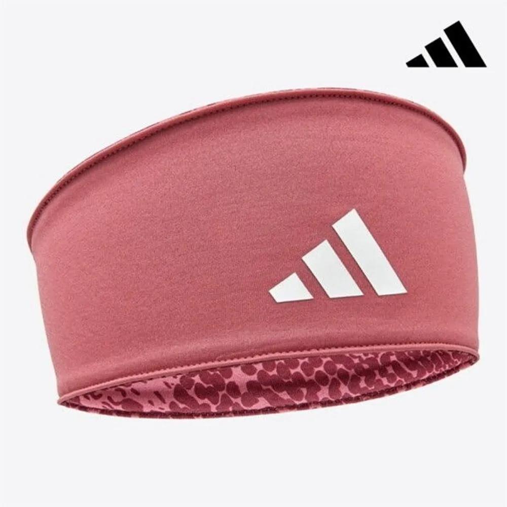 [adidas] Double-sided Reversible Hairband Dark Pink Wide Band