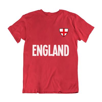 Erwachsene oder Kinder ENGLAND Ländername Abzeichen Fußball T-Shirt 2024 Welt Eudo Pokal