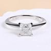 M-JAJA 1CT Princess Cut Moissanite Engagement Ring for Women S925 Silver Gold Plated Diamond Wedding Band Fine Jewelry