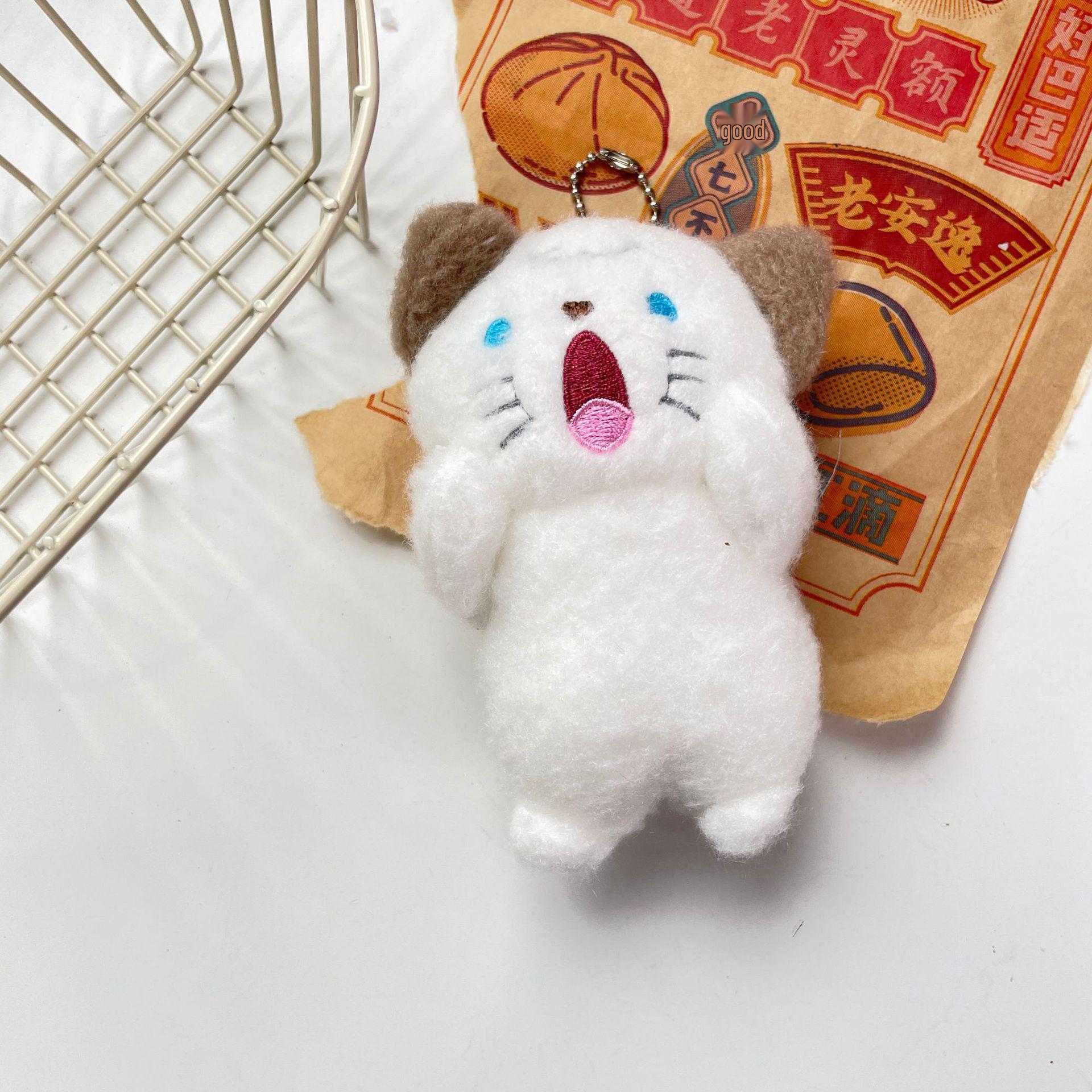 Cute Sausage Puppy Keychain: Cartoon Christmas Lamb Ornament Pendant