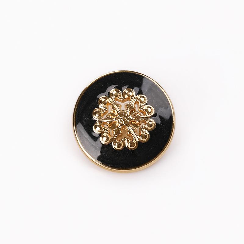 10pcs Beautiful Buttons 15/18/23mm Metal Floral Buttons Woman's Clothing Accessories