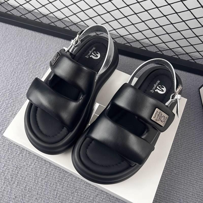 Women's Velcro Thick-Soled Soft Sport Sandals - Lightweight Summer Casual Beach Roman Style