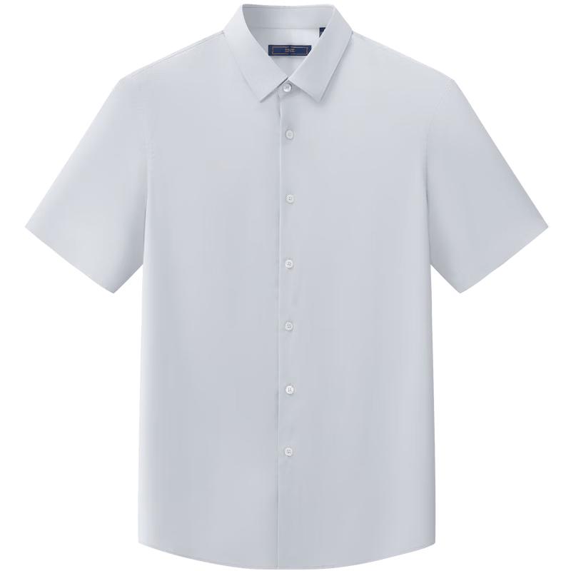 EMZ Men s Modal Blend Short Sleeve Business Casual Shirt 2XL