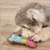 1pc Dog Squeaky Toys Bones Plush Dogs Chew Toy for Small Medium Breed Puppy Aggressive Chewer Pets Puppy Playing Cleaning Teeth