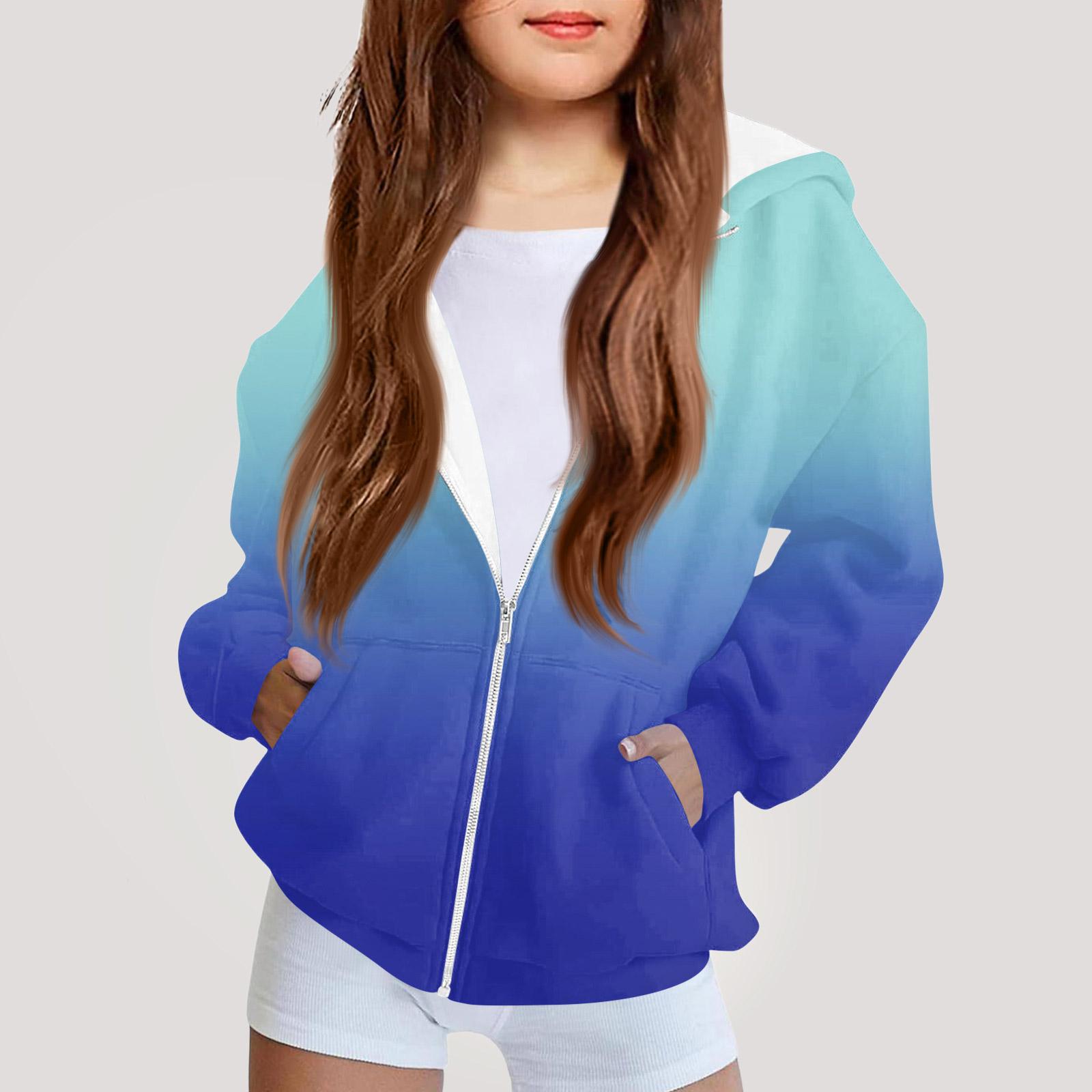 

Children s Fashion Printed Long Sleeved Hooded Sweatshirt Girls Hoodie Jacket 120