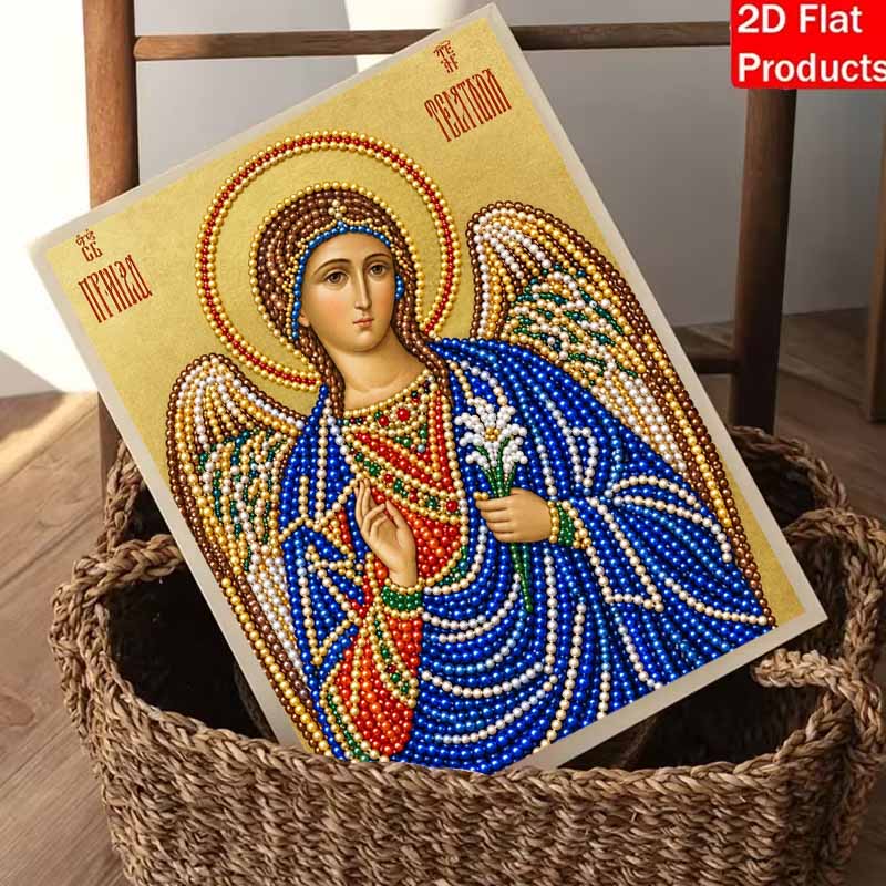 DIY 3D Pearl Diamond Painting Art Set Angel Religious Home Decor Art Set Wall Art