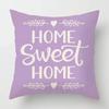 Geometric Light Purple Pillow Cover 50*50 Living Room Sofa Cushion Cover 40*40 Solid Color Decorative Cushion Cover Home Decor