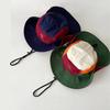 Adjustable Contrasting Color Bucket Hats Polyester Sun Protection Fishing Caps  Outdoor Beach
