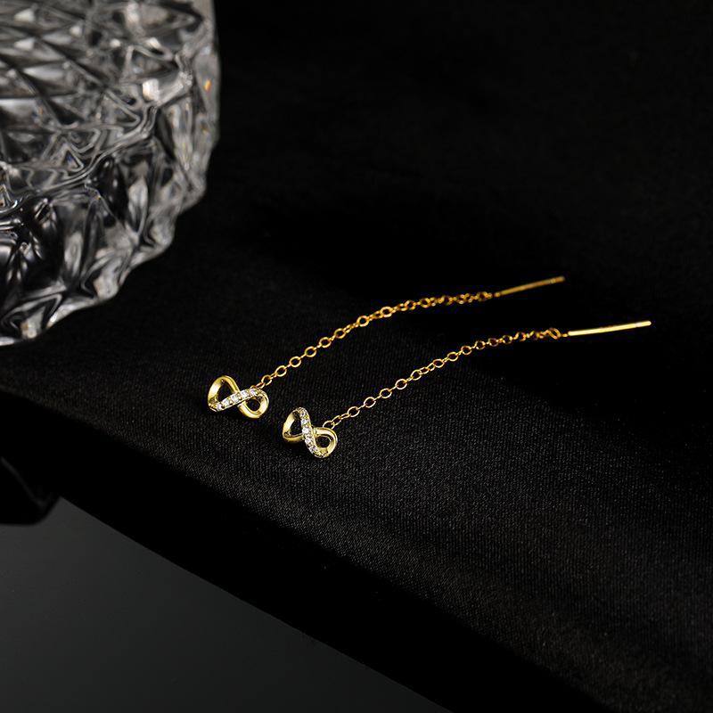 

Серьги-кисточки Banyan Tree S925 Silver Infinity — элегантная мода высокого класса осень/зима для женщин ES2372 золотой