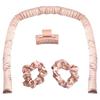 Heatless Satin, Hair Curling Set, Blusher, 4 Pieces