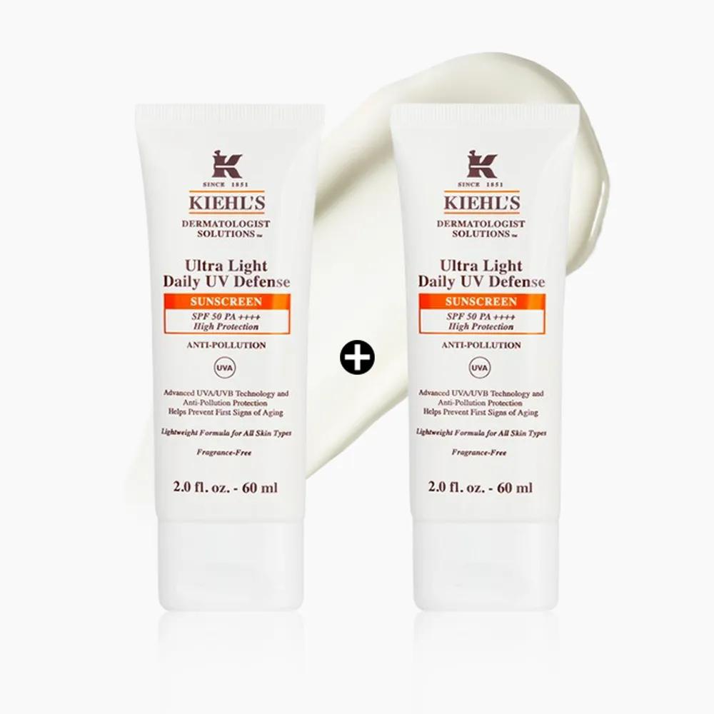 1+1 Kiehls Sunscreen 60ml Ultra Light Daily UV Defense Sunscreen