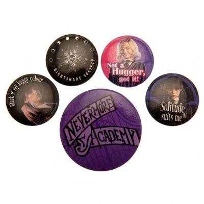 Set di badge con slogan del mercoledì (Confezione da 5)