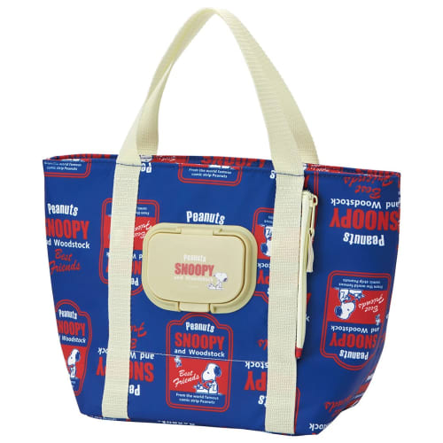 

Skater Insulated Cooler Bag with Wet Tissue Pocket, Snoopy and Peanuts Design, KCLBP1-A