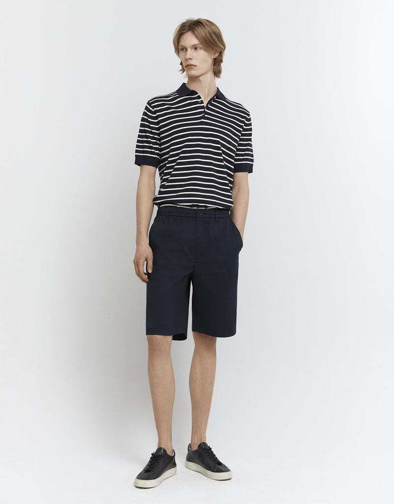 CONCEPTS1ONE Washable Striped Polo Short Sleeve Knit Sweater 10056526/056526 [2Color]