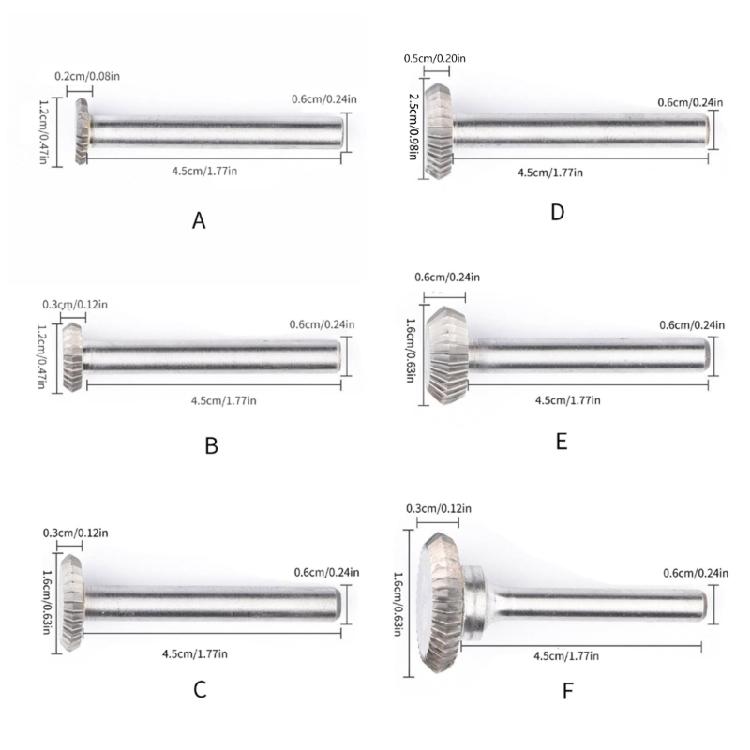 Wolframstahl Schleifkopf Rotationsfeile Doppelt abgeschrägt Fräsen