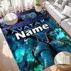 Benutzerdefinierter Name Personalisierter Avatar Druckteppich, Vielseitiger Wohnkulturteppich, für Spielzimmer, Wohnung, Balkon, Eingangsbereich, Flur Geschenk
