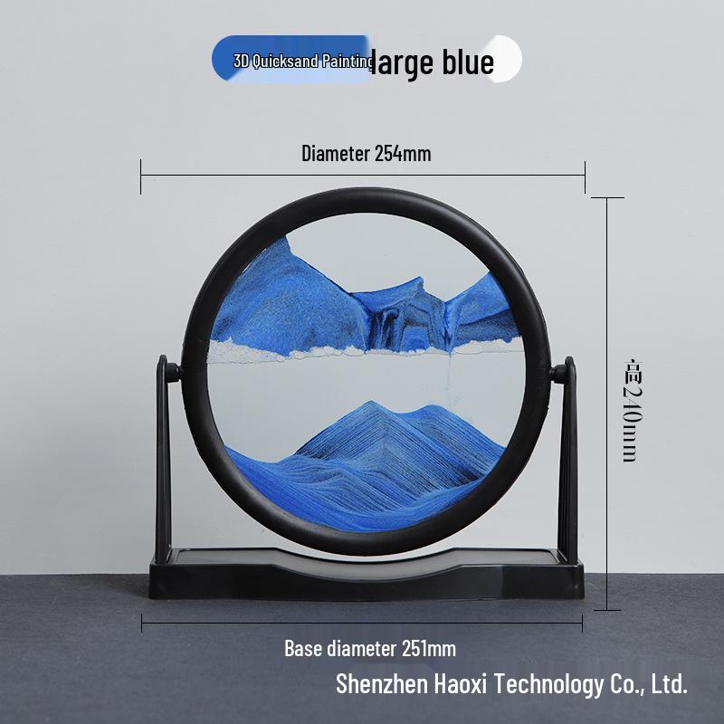 

3D Динамический Песочный Орнамент для Гостиной - Круглая Картина из Пересыпающегося Песка Домашнее Рукоделие Подарок на День Рождения