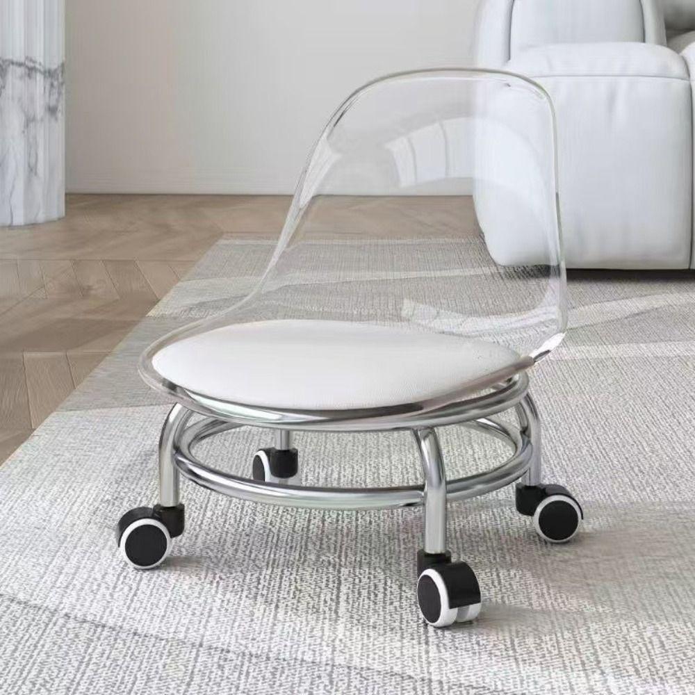 Acryl Niedriger Hocker Stiller Rollhocker Schuhwechselhocker Hocker Stuhl Rückenlehnenhocker Kinderzimmer Nutzung