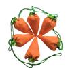 Easter Candy Bag Large Capacity Drawstring Handheld Folding Easter Carrot Candy Gift Storage Bags Festival Supply