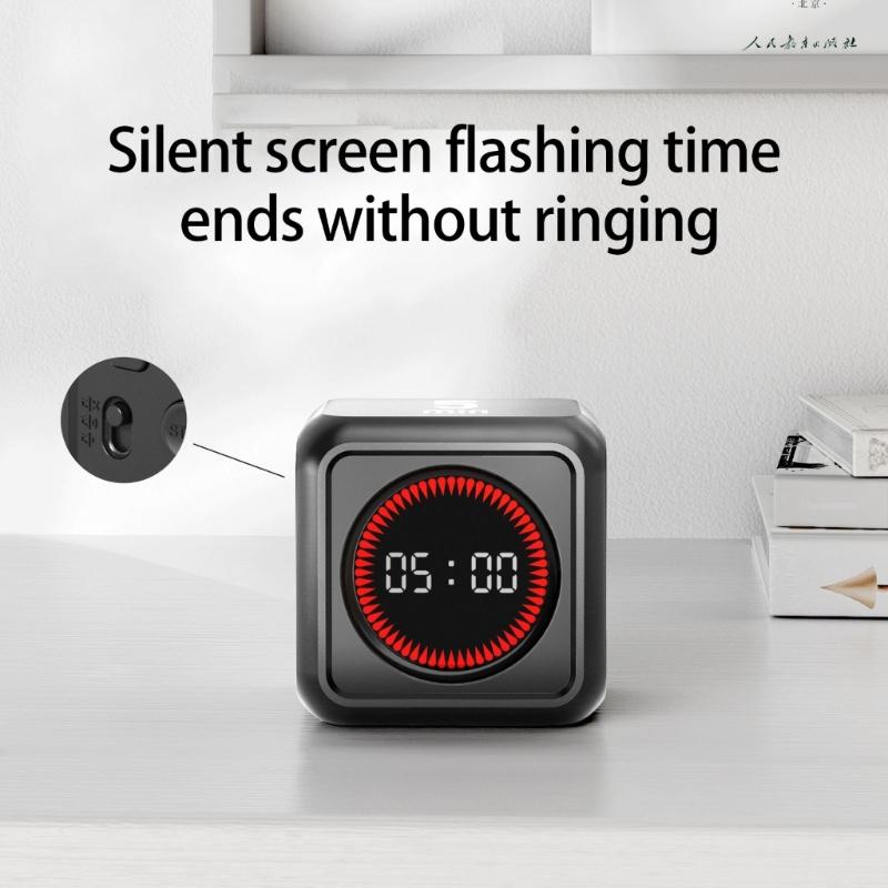 Schwerkraftsensoren Produktivitäts-Timer Digitaler Countdown-Timer mit LED-Anzeige Zeitmanagement-Gadget Küchenwerkzeug