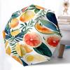 1pc Citrus Fruits Durable Cartoon Folding Umbrella, Portable 3-Fold Compact Umbrella for Men and Women, Suitable for Travel or Daily Use.S033