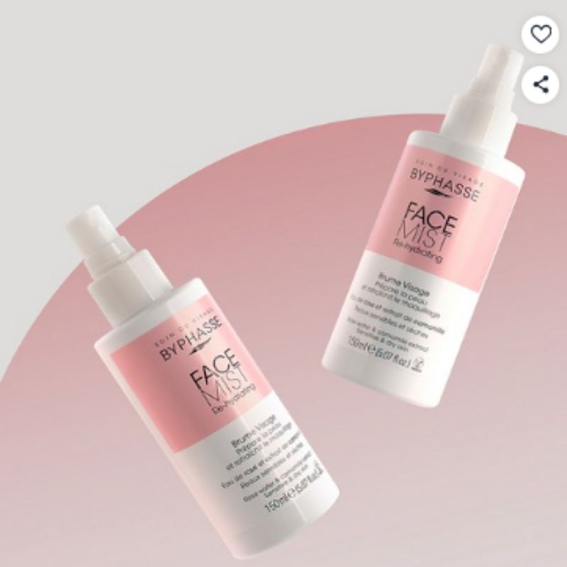 BY PHASSE Névoa Facial para Pele Sensível e Seca, 1 unidade, 150ml