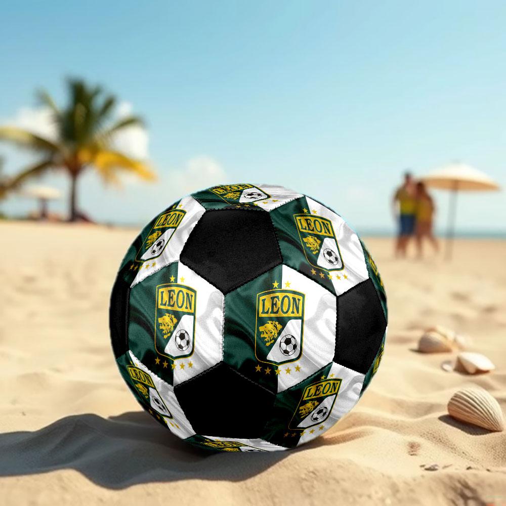 1pc Club Leon Soccer Ball Size 5 Indoor Soccer Ball Fashion Colorful Backyard Game - Great For Sports Fans Gift HE41