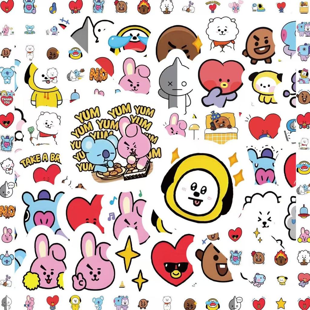 BTS Stickers,Stickers for Laptop Journal Skateboard Guitar Luggage