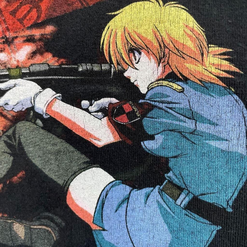 [USED] Vintage 00s Hellsing Anime/manga Kouta Hirano Short-sleeved Shirt In Black (1)