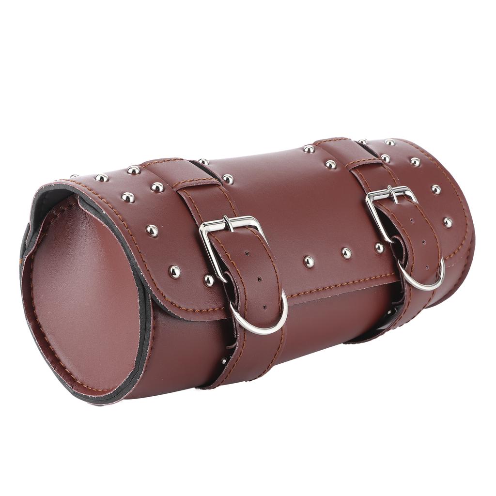   Motorcycle Bag PU Leather Saddlebag Motorbike Roll Luggage Motor Replacement