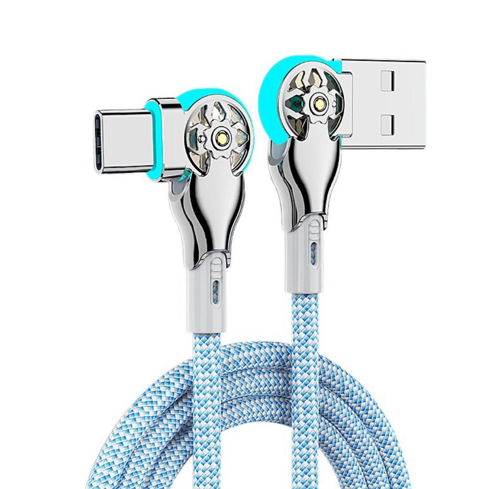 

Type C/micro USB Rotation Phone Charging Cable Double Bend Elbow Data Line Phone Charging type c