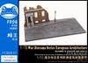 Frog King Hobby Scale War Diorama Series European Architecture 2 Resin Kit FGK72003 1/72 (Scenery)