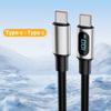 Fast Speed PD100W Power Cord Digital Display Charging Cable for Fast Charging and Data Sync Double End USB C Port