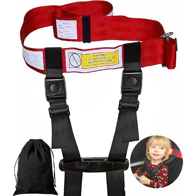 Child Airplane Safety Travel Harness, Toddler Travel Restraint, Airplane Safety Harness for Kids, Toddler Flying Safety Device to Protect Your Child,