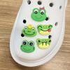 Cartoon Frog Crocs Charms Set: 10pcs Soft PVC Shoe Accessories