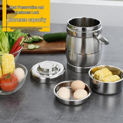 Stainless Steel Vacuum Insulated Lunch Box with Cutlery for Students and Office Workers