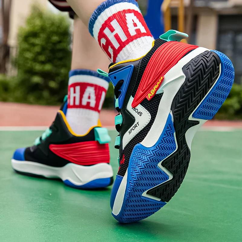 Men Basketball Luxury Original Shoes Wearable Waterproof Sports Sneaker Non-slip Street Casual Brand Cushioned Basketball Boots