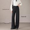 Women's Premium Acetate Wool Blend Wide-Leg Trousers
