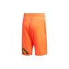 Adidas Basketball Shorts Men's Orange Moderate Straight Fit Pants GH7942