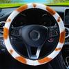 Universal Plush Steering Wheel Cover - Warm & Soft Cow Design for Car Interior (Fashion Accessory)