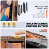 Shockproof Protective Wallet Case with Card Holder, Kickstand and Sliding Camera Cover for iPhone 17 Pro-Gold