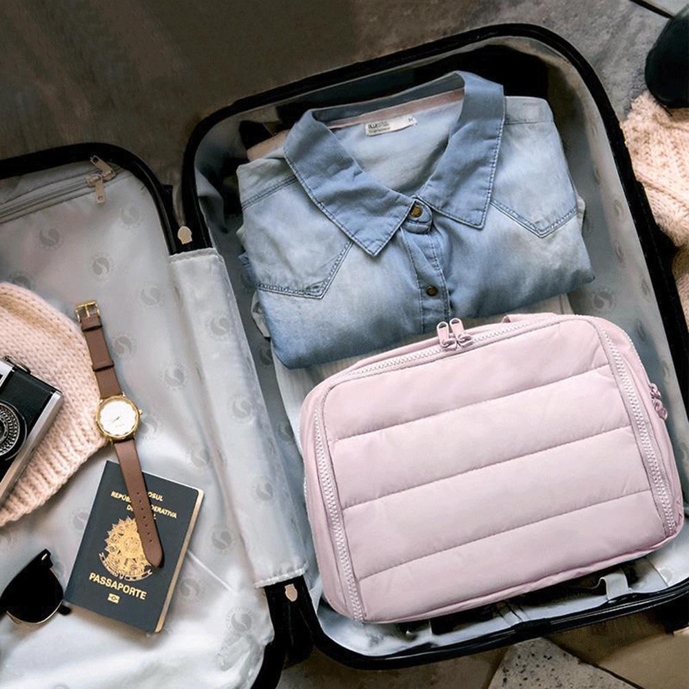 Large Capacity Cosmetic Bag Female Travel Wash Handbag Bathroom Partition Shower Makeup Pouch Waterproof Toiletries Organizer