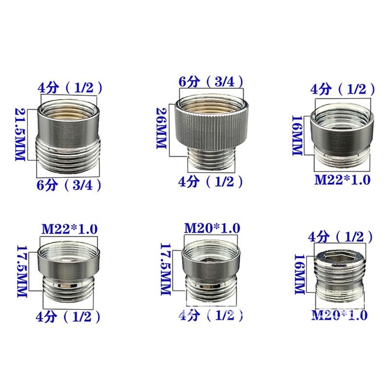 1pc Chrome Brass Faucet Aerator Adapter For Male Female Pipe Fittings Water Purifier Accessories Multiple Styles to Choose