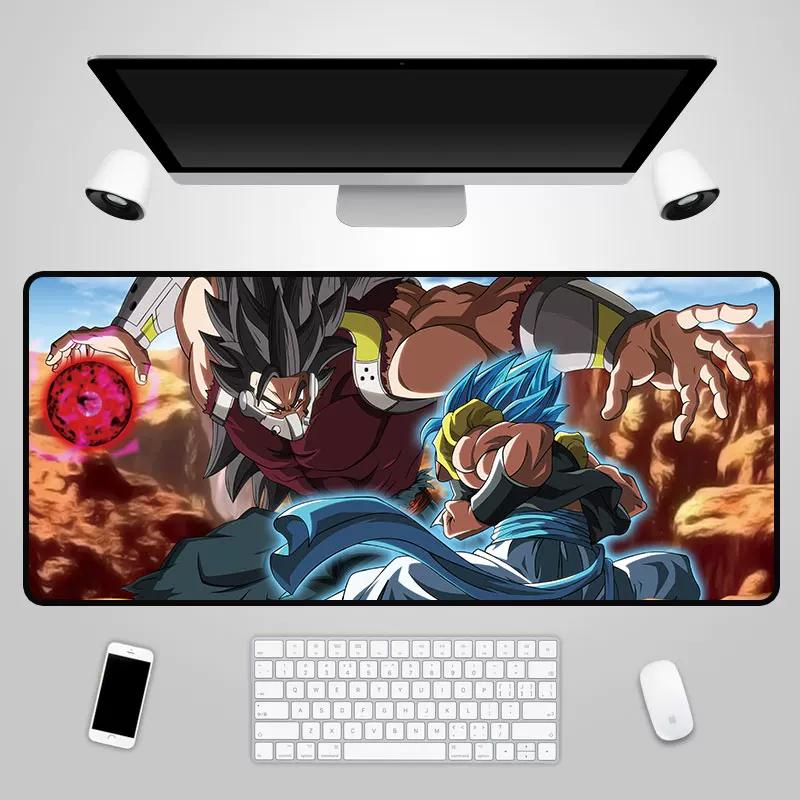 2026 Dragon Ball Leather Mouse Pad Son Goku Printing Pattern Large Size Game Gaming Keyboard Pad Boys Office Animation Non-slip Table Mat