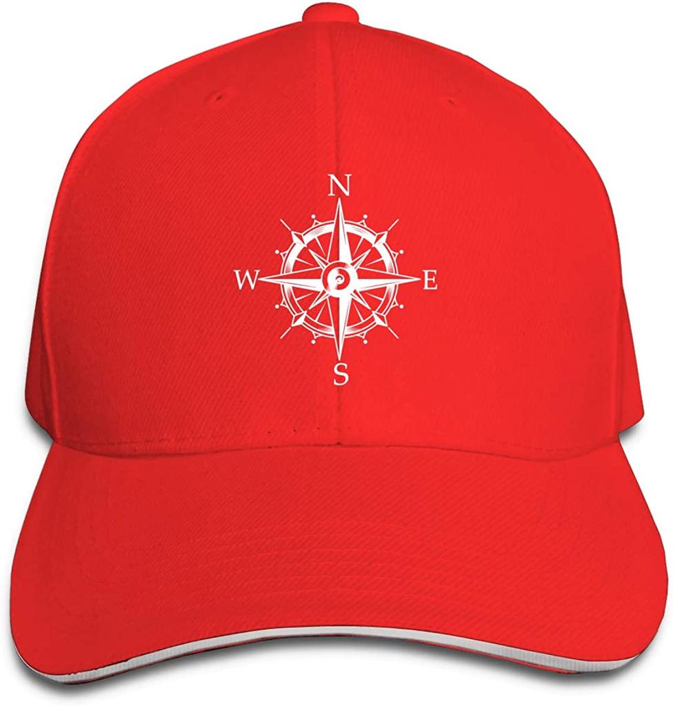 Unisex Nautical Sailing Compass Baseball Cap Adjustable Hat for Unisex and Women
