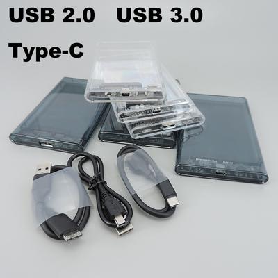 Harici hd kasa 2.5 SATA'dan USB 3.0'a 5Gbps Şeffaf Taşınabilir Harici sabit disk 2.5 hdd Muhafaza PC Disk SSD Kutusu