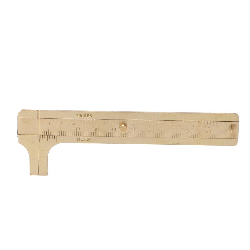 Vernier Caliper Brass   Inch Dual Scales Retro   Measuring Tool for Repair