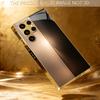 Sleek Gold & Black Gradient phone case glass s25 ultra case s26 ultra case for Samsung Galaxy S26 S25 S24 S23 S22 FE Ultra Plus